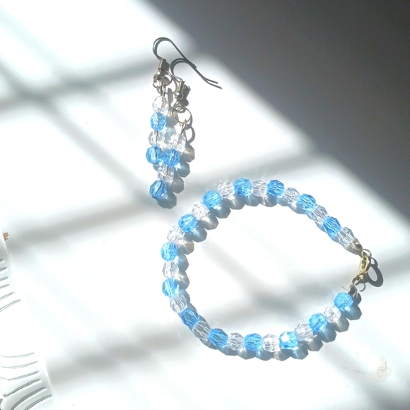 Jewelry - Matching Blue Earrings and Bracelet